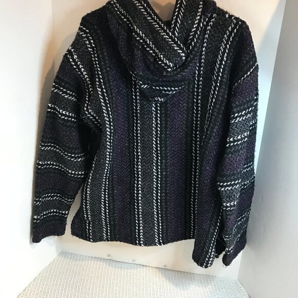 BAJA JOE MENS HOODED FRONT POCKET SWEATER SIZE L - Picture 2 of 11